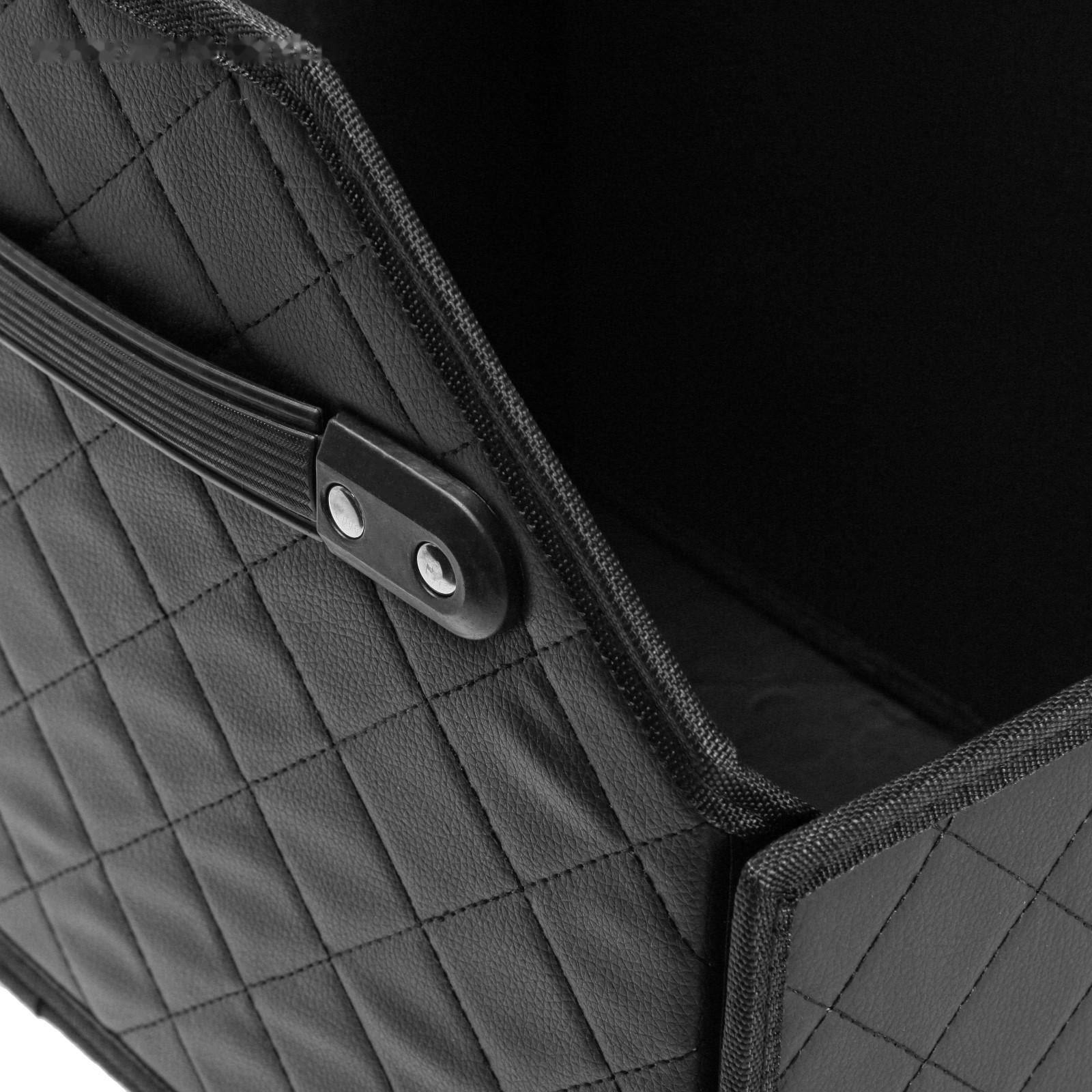 Органайзер саквояж в багажник автомобиля HT-090, 68×30×28 см, экокожа