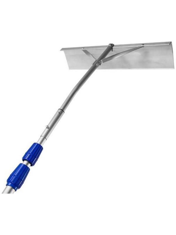Скребок для удаления снега с крыши, телескопическая ручка до 480 см, алюминий
