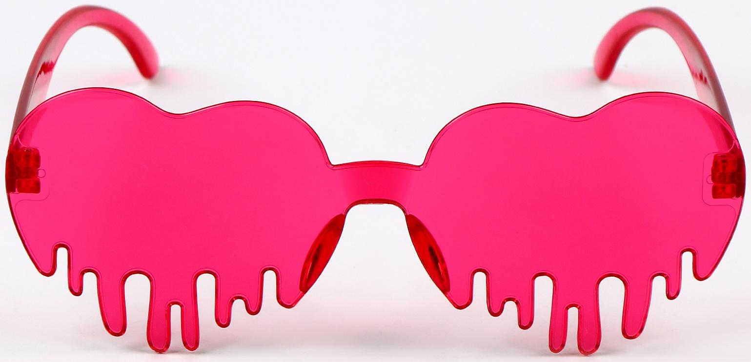 Карнавальные очки «Сердце», цвета МИКС