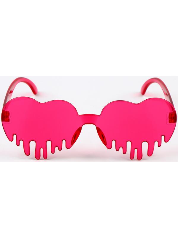 Карнавальные очки «Сердце», цвета МИКС