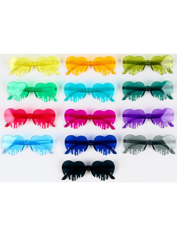 Карнавальные очки «Сердце», цвета МИКС