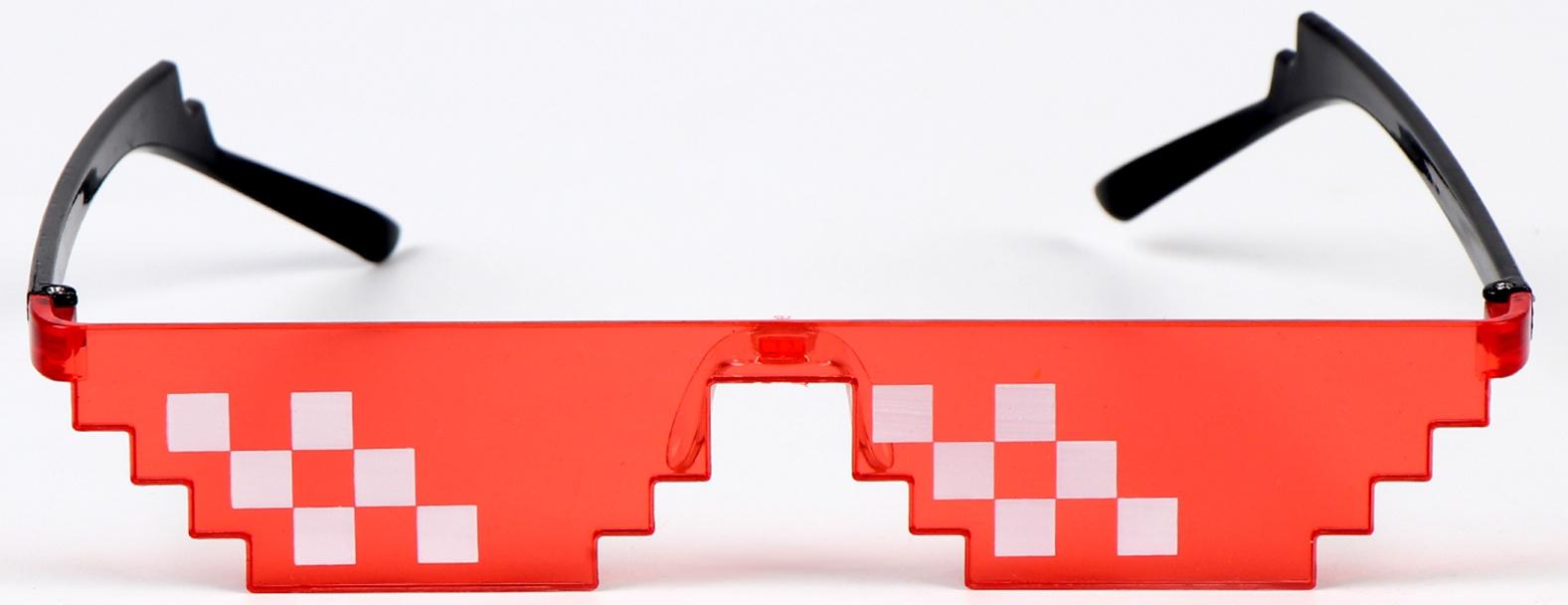 Карнавальные очки «Пиксели», цвета МИКС