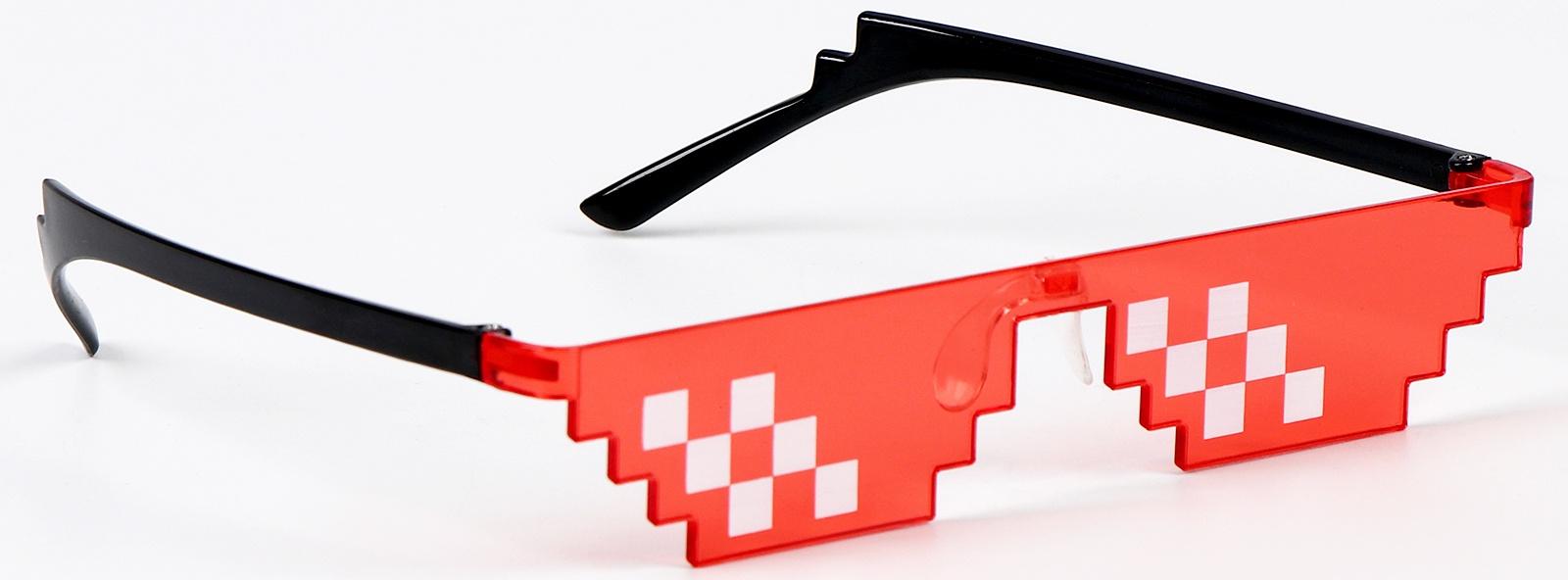 Карнавальные очки «Пиксели», цвета МИКС