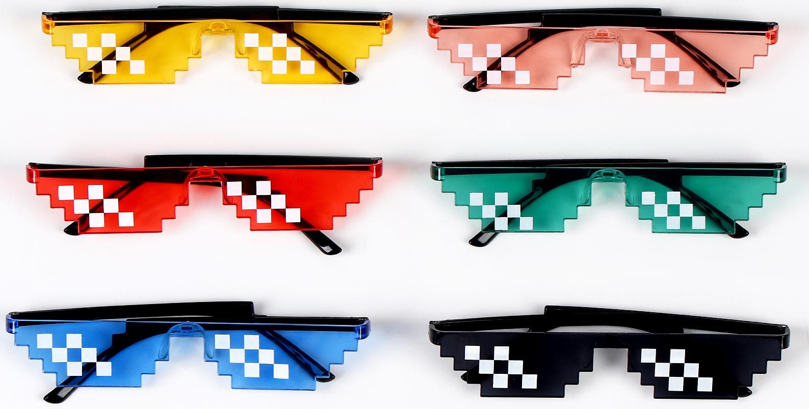 Карнавальные очки «Пиксели», цвета МИКС