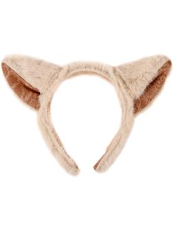 Карнавальный ободок «Кошечка», цвет бежевый