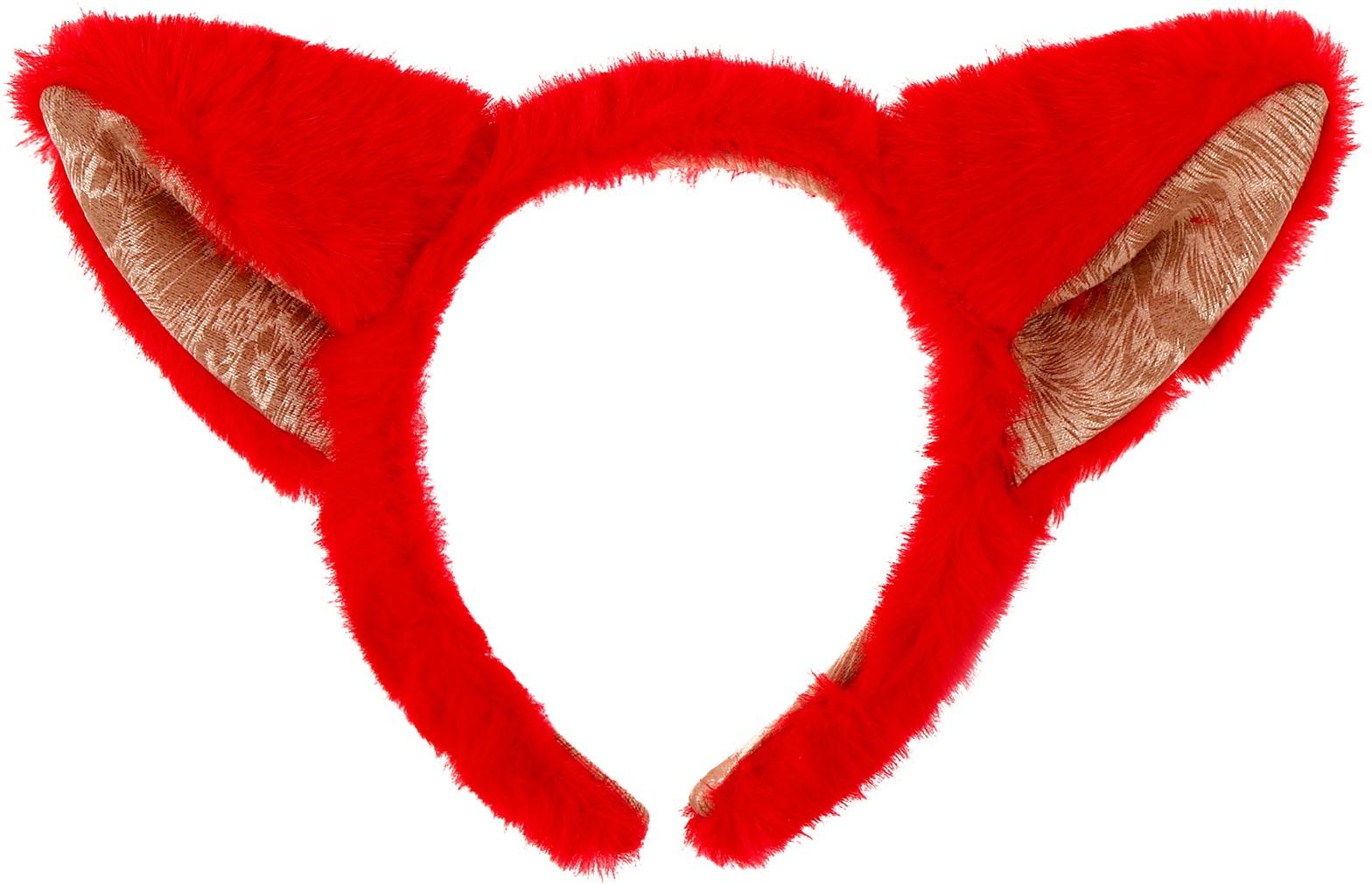 Карнавальный ободок «Кошечка», цвет красный