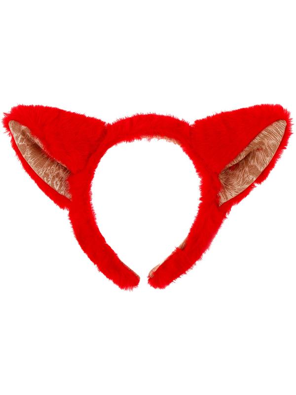 Карнавальный ободок «Кошечка», цвет красный