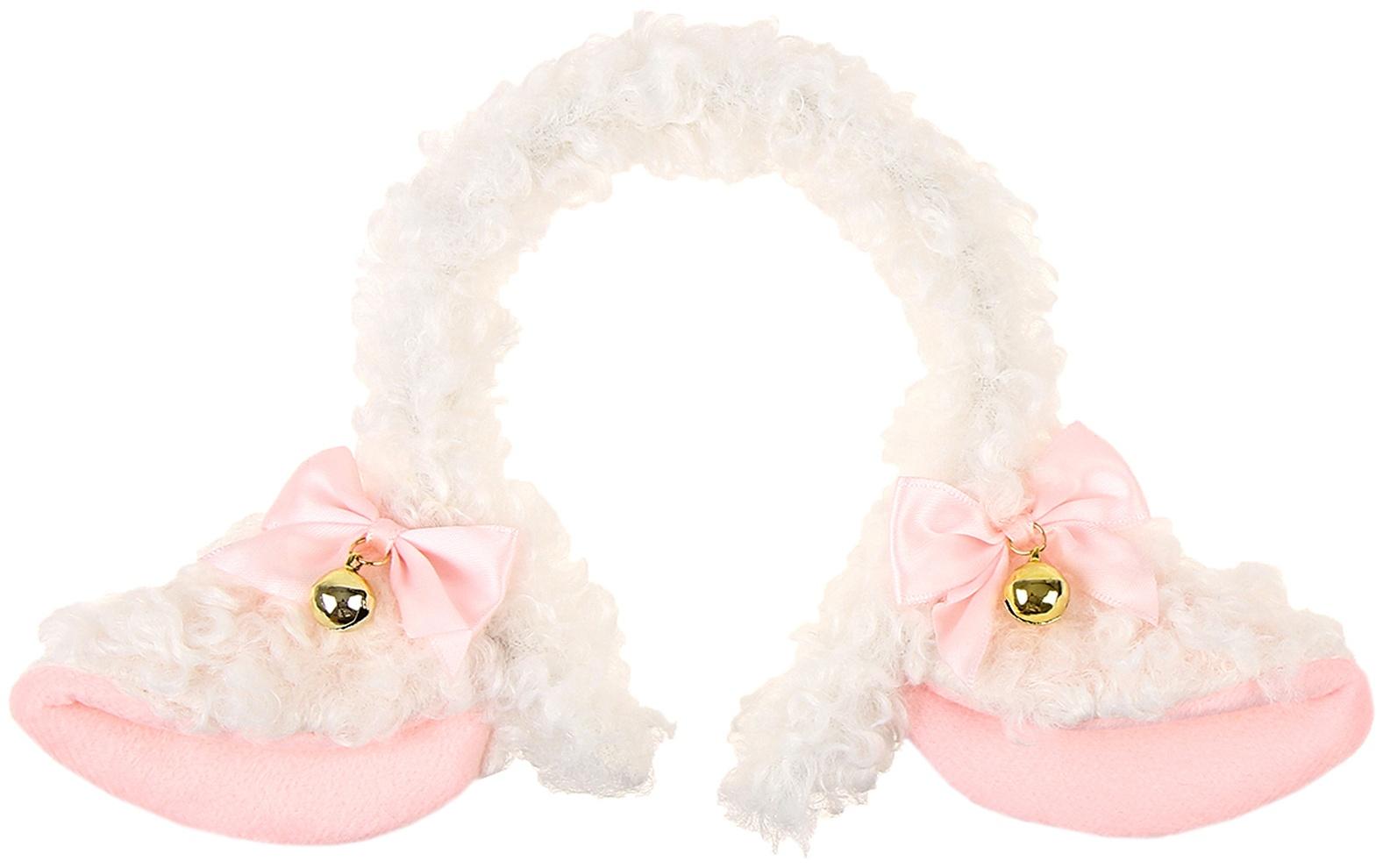 Карнавальный ободок «Ушки аниме», цвет белый
