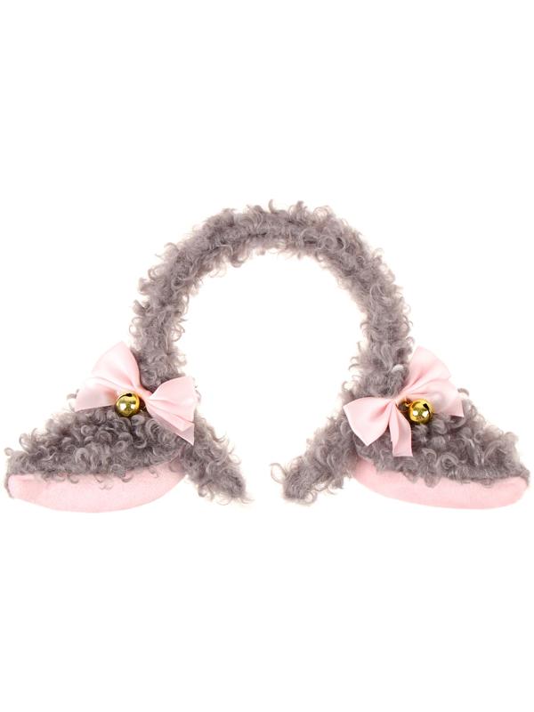 Карнавальный ободок «Ушки аниме», цвет серый