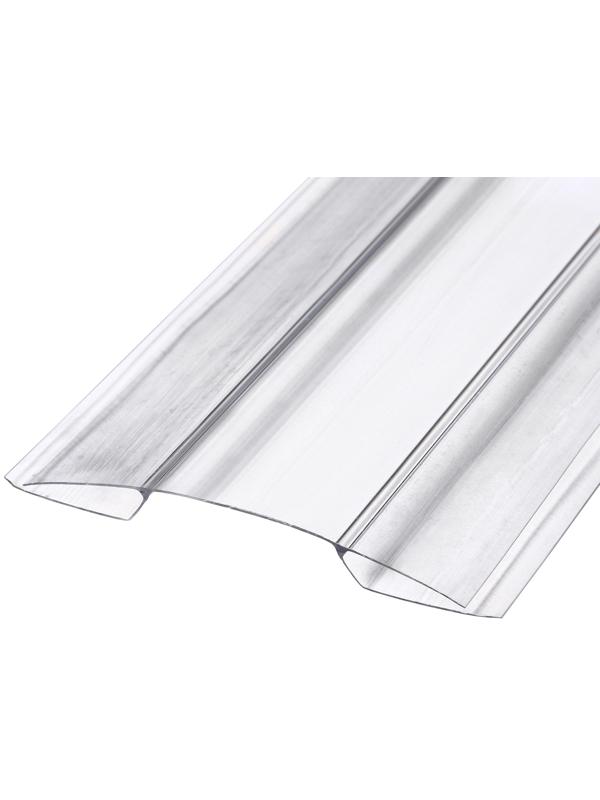 Профиль коньковый для поликарбоната, толщина 4 - 6 мм, длина 6 м, универсальный