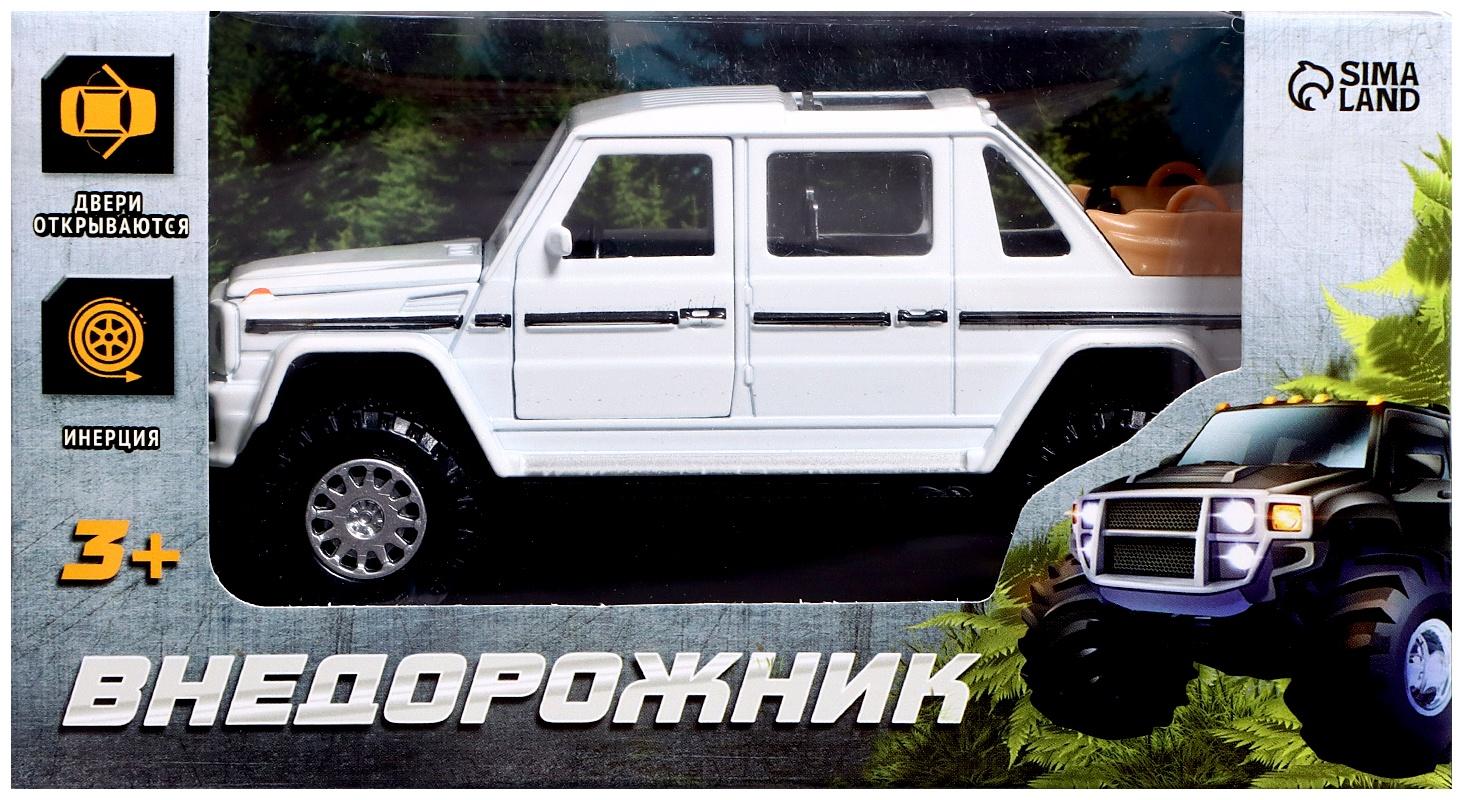 Машина металлическая «Внедорожник», инерция, свет, звук, открываются двери и капот, цвет МИКС