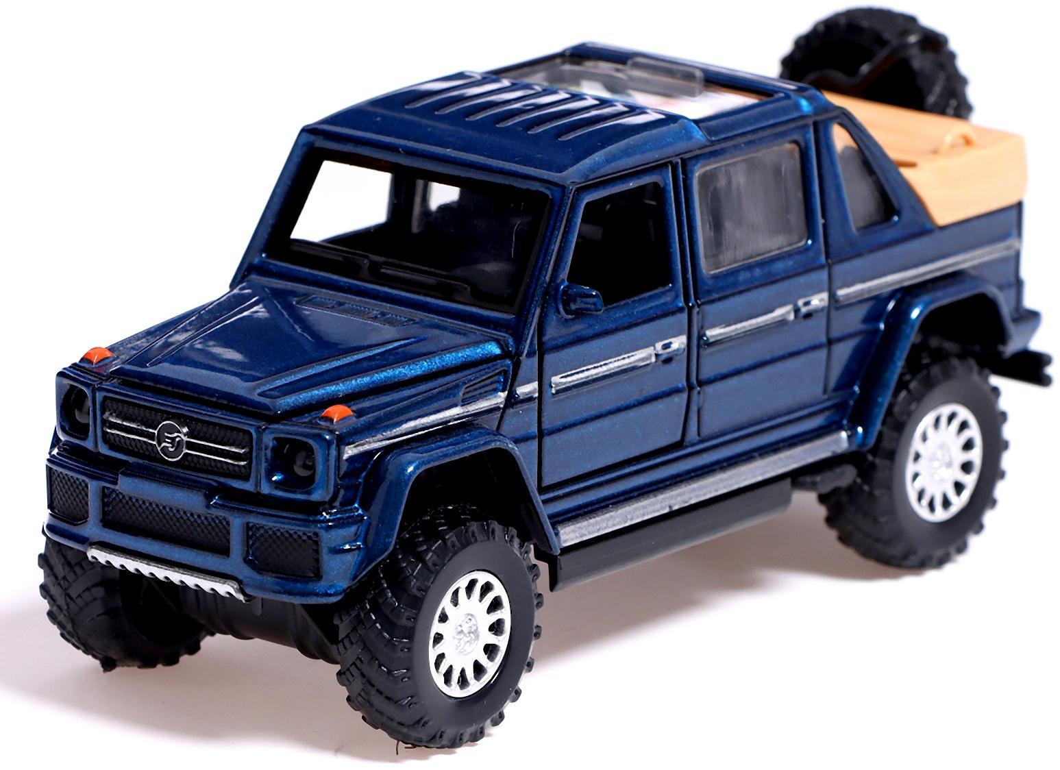 Машина металлическая «Внедорожник», инерция, свет, звук, открываются двери и капот, цвет МИКС