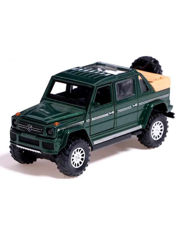 Машина металлическая «Внедорожник», инерция, свет, звук, открываются двери и капот, цвет МИКС