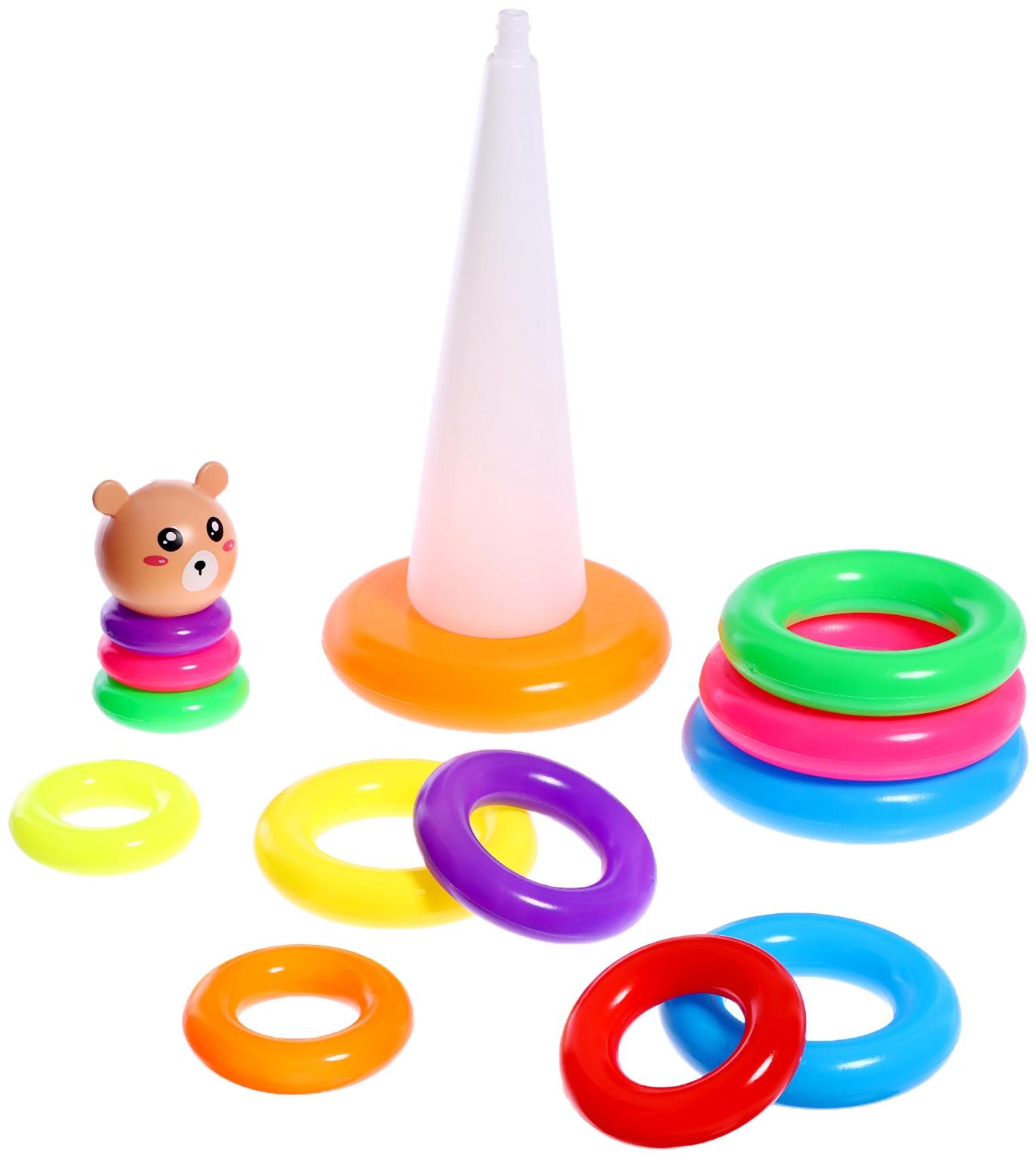 Пирамидка «Мишутка», 13 колец