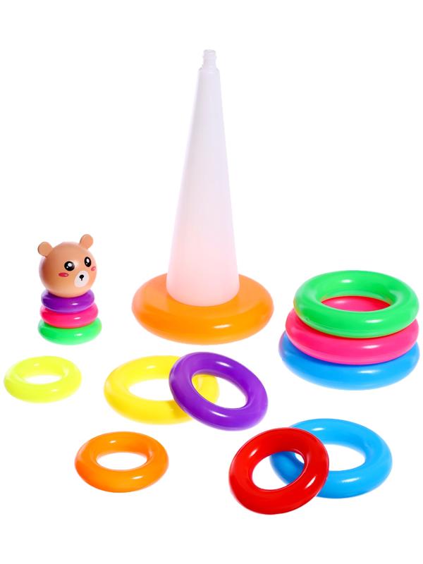 Пирамидка «Мишутка», 13 колец