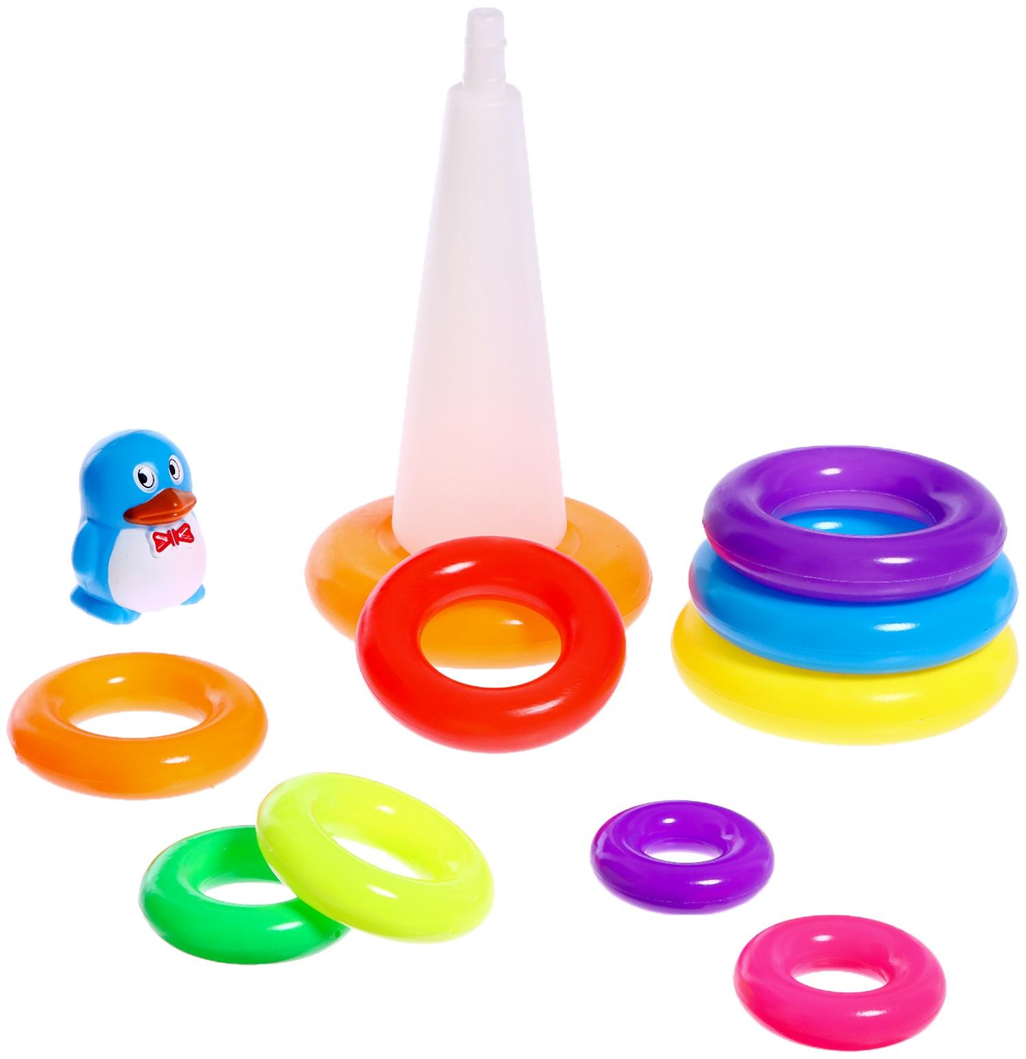 Пирамидка «Пингвин», 10 колец