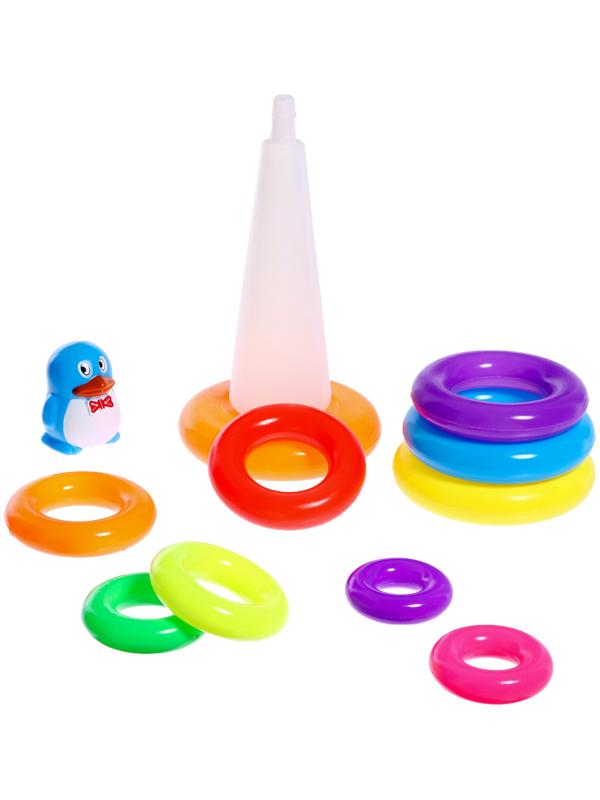 Пирамидка «Пингвин», 10 колец