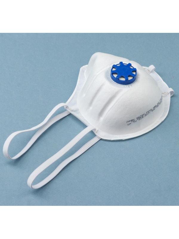 Полумаска фильтр. формованная с клапаном  FFP2  в индивидуальной упаковке