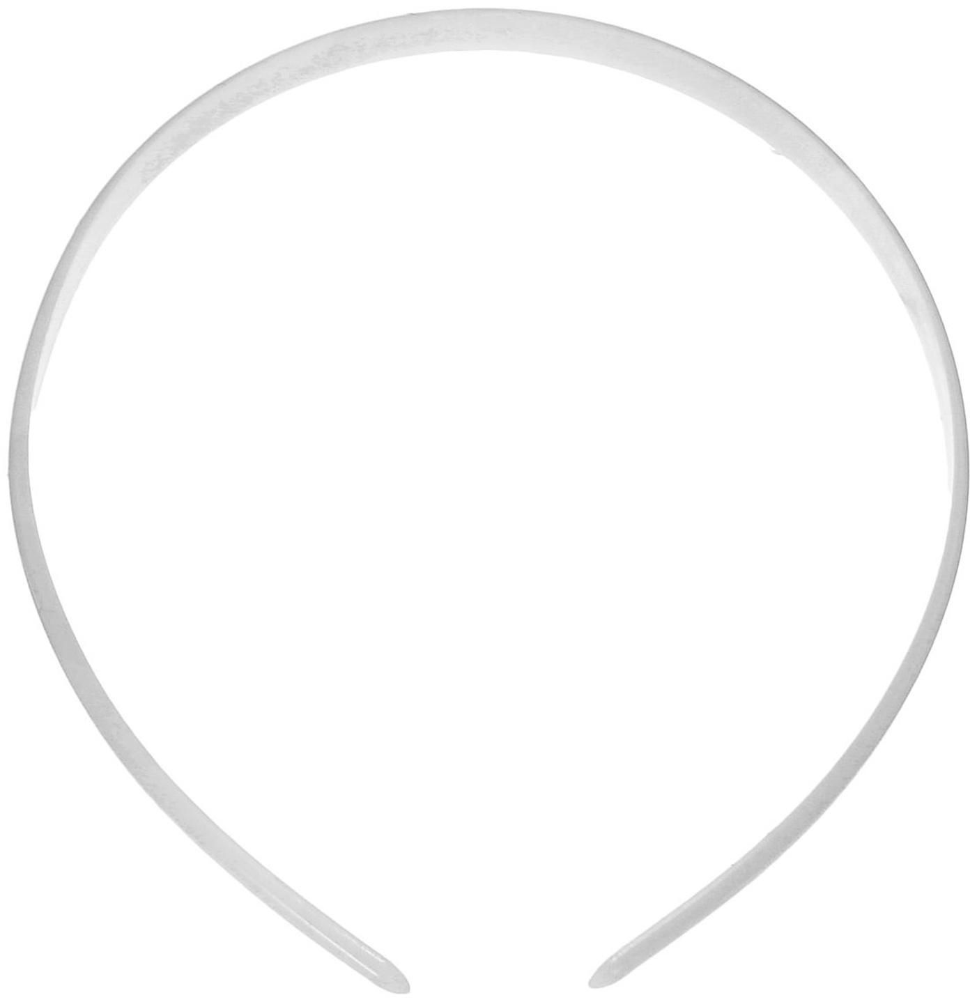 Ободок белый 1х35,5 см, в наборе 12 штук