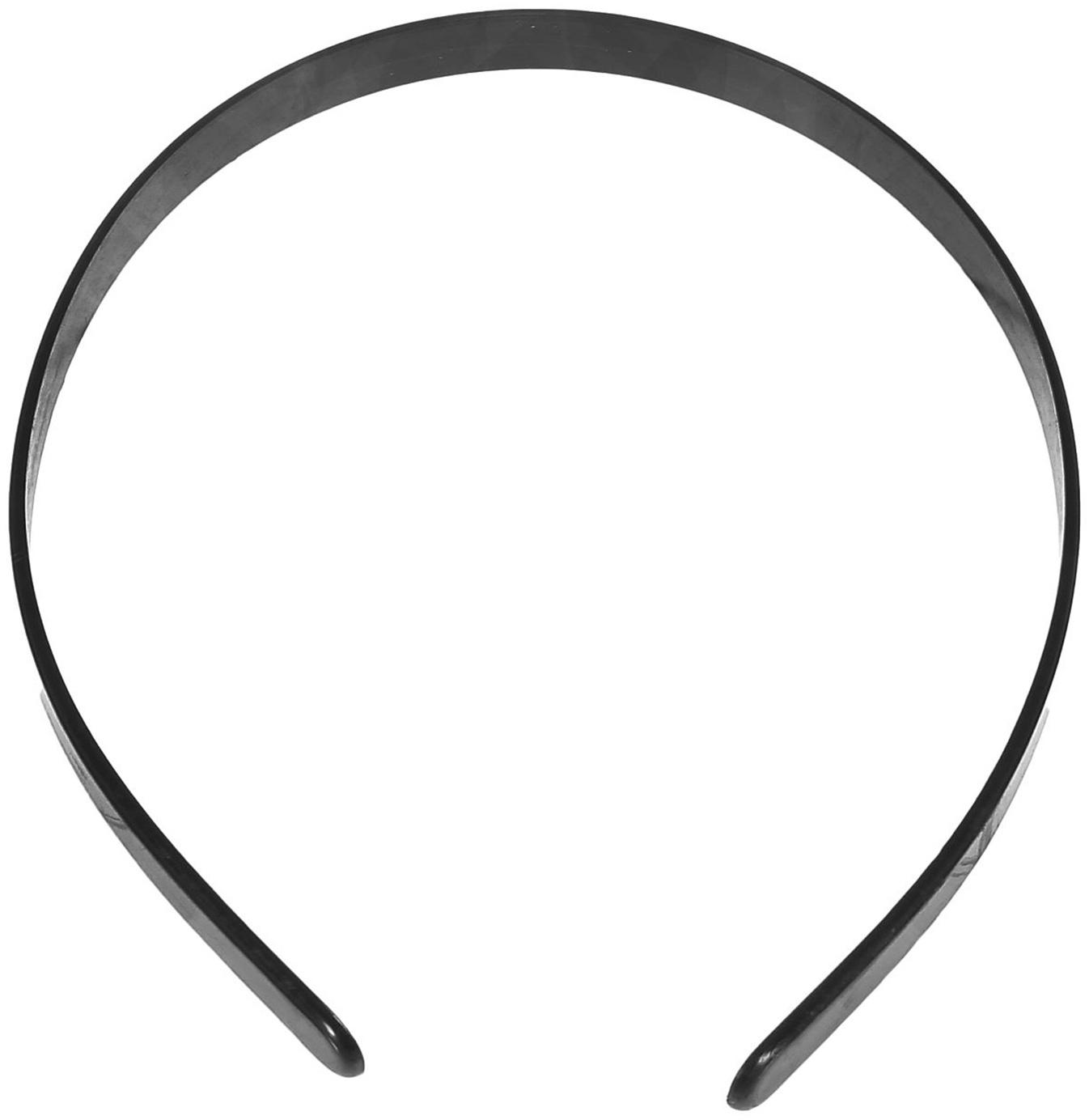 Ободок черный 1,2х35,5 см, в наборе 12 штук