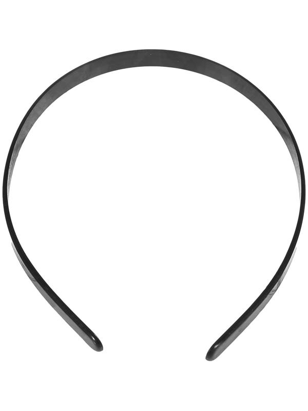 Ободок черный 1,2х35,5 см, в наборе 12 штук