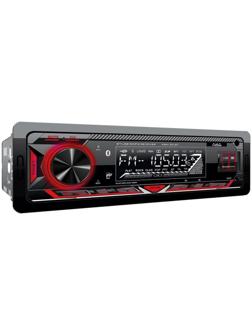 Автомагнитола AURA MP3/WMA AMH-301BT, Bluetooth, USB/micro SD, FLAC, iOS, Android, красная   1028849