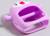 Прорезыватель зубной в форме соска c ручкой «Пингвиненок», цвет фиолетовый