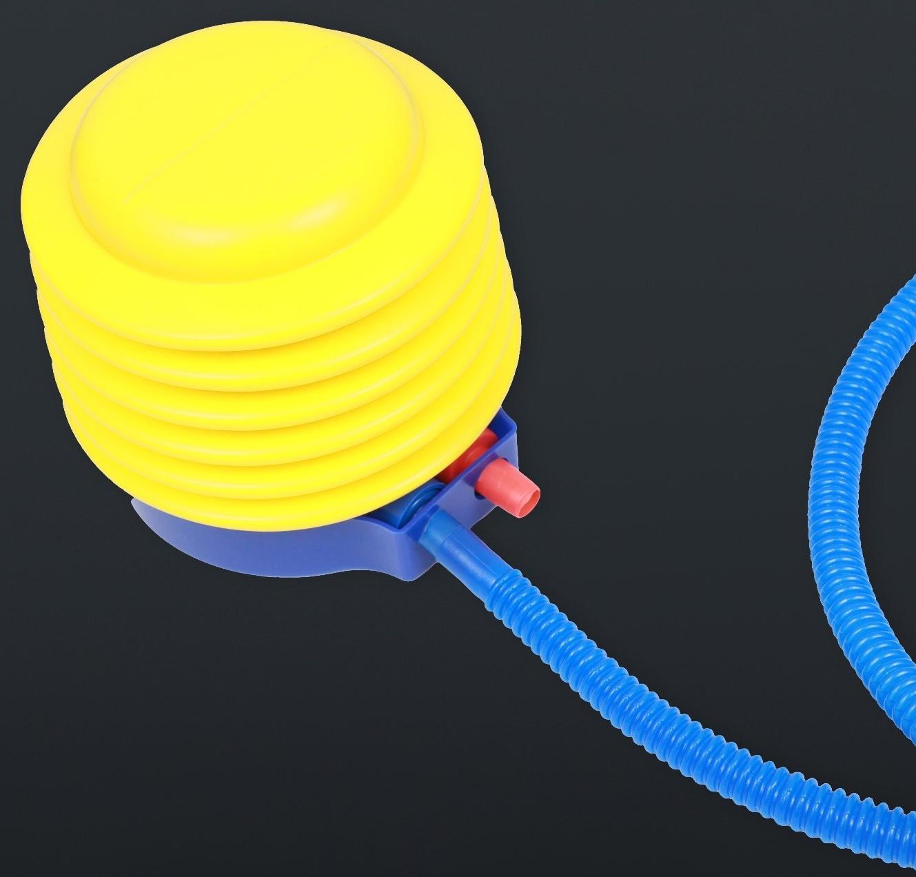 Набор: манекен надувной 80 х 56 х 29 см (белый), с насосом ножной (микс)