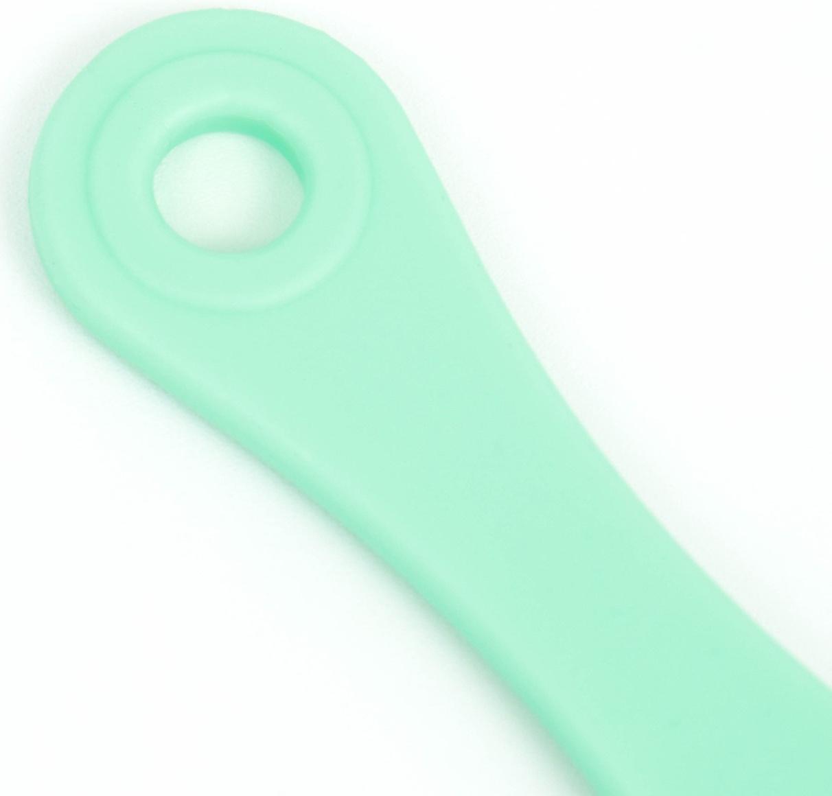 Зубная щетка для собак на палец, силиконовая, 14 см, мятная