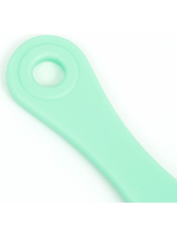 Зубная щетка для собак на палец, силиконовая, 14 см, мятная