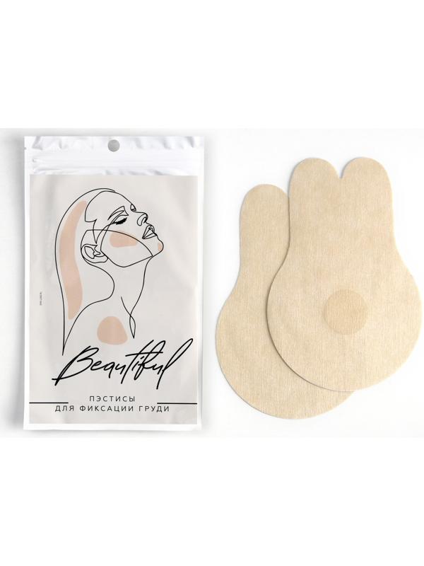 Сатиновые пэстисы для груди Beautiful, 0.05 х 9 х 14 см