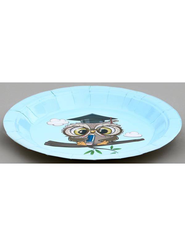 Тарелки бумажные «Совушка», 6 шт