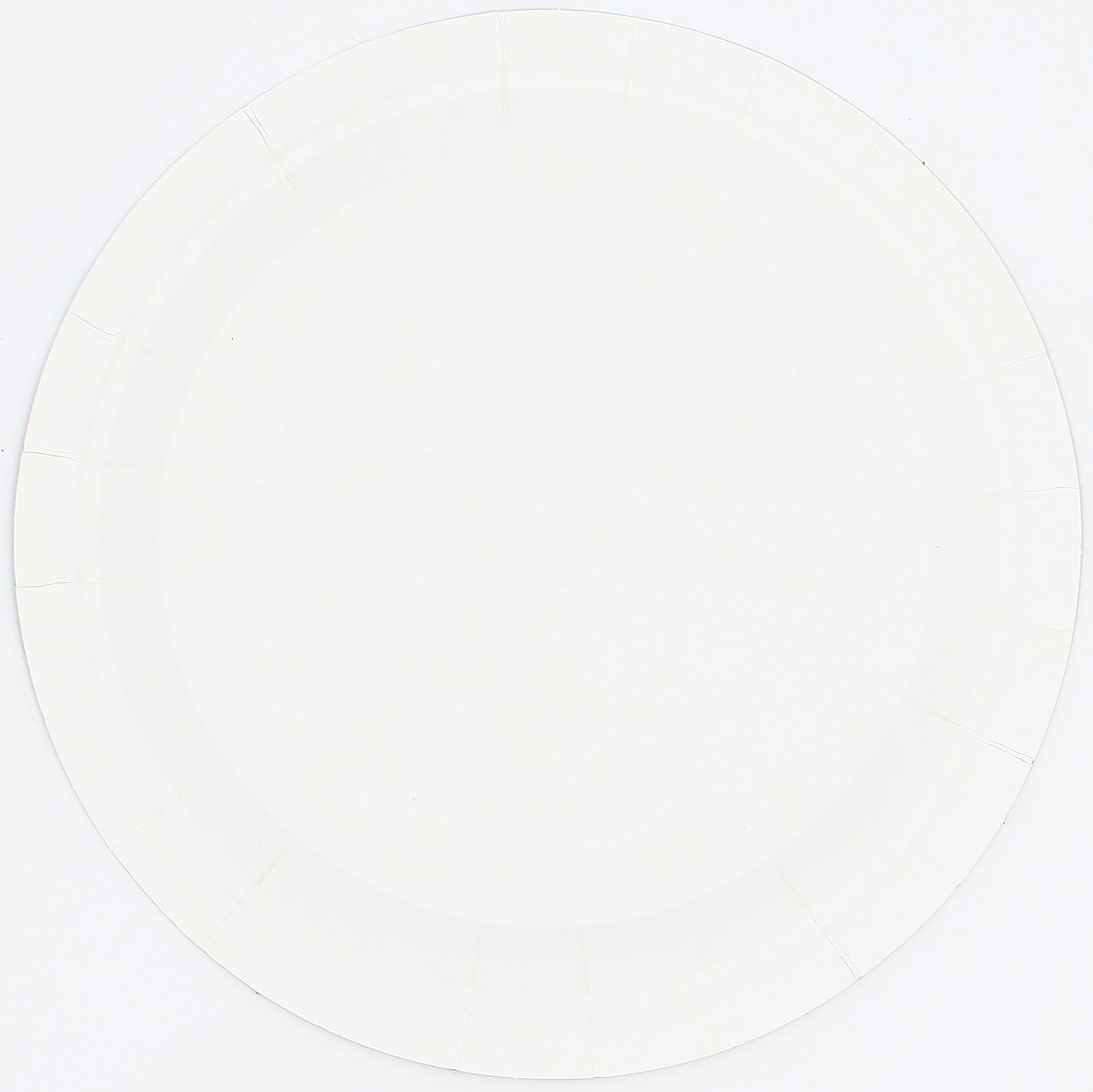 Тарелки бумажные, 6 шт, цвет черный