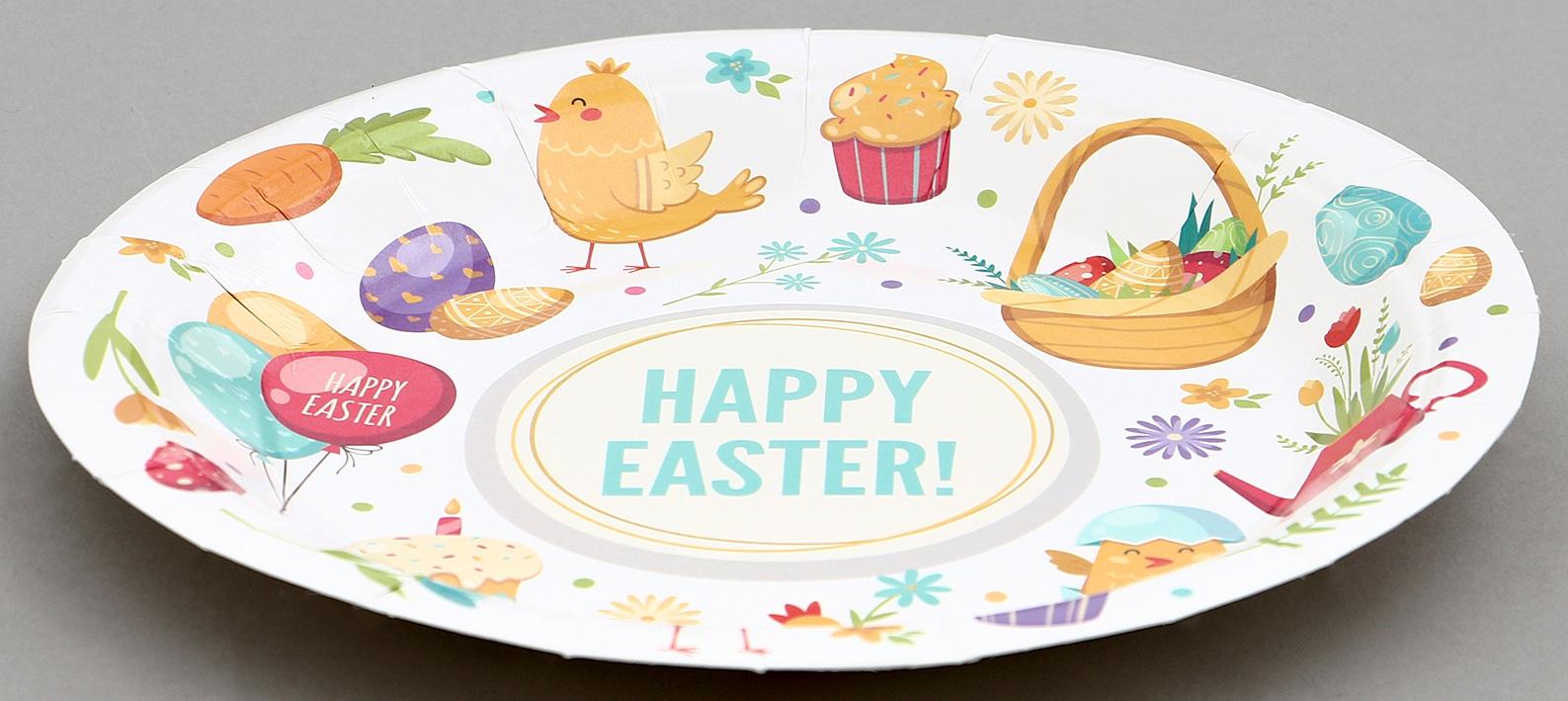 Тарелки бумажные «Светлой Пасхи», 6 шт