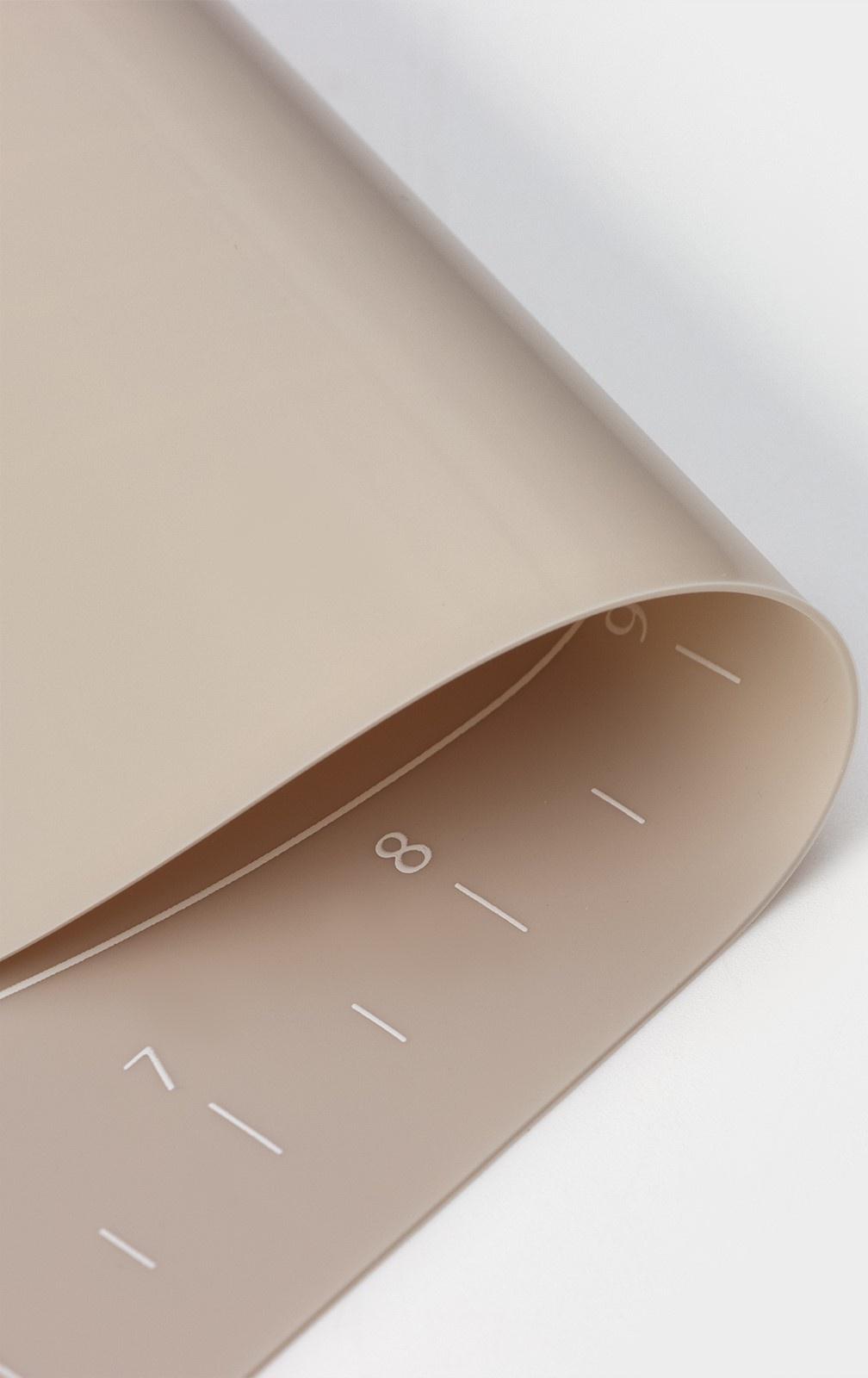 Силиконовый коврик с разлиновкой «Капучино», 50×40 см, цвет бежевый