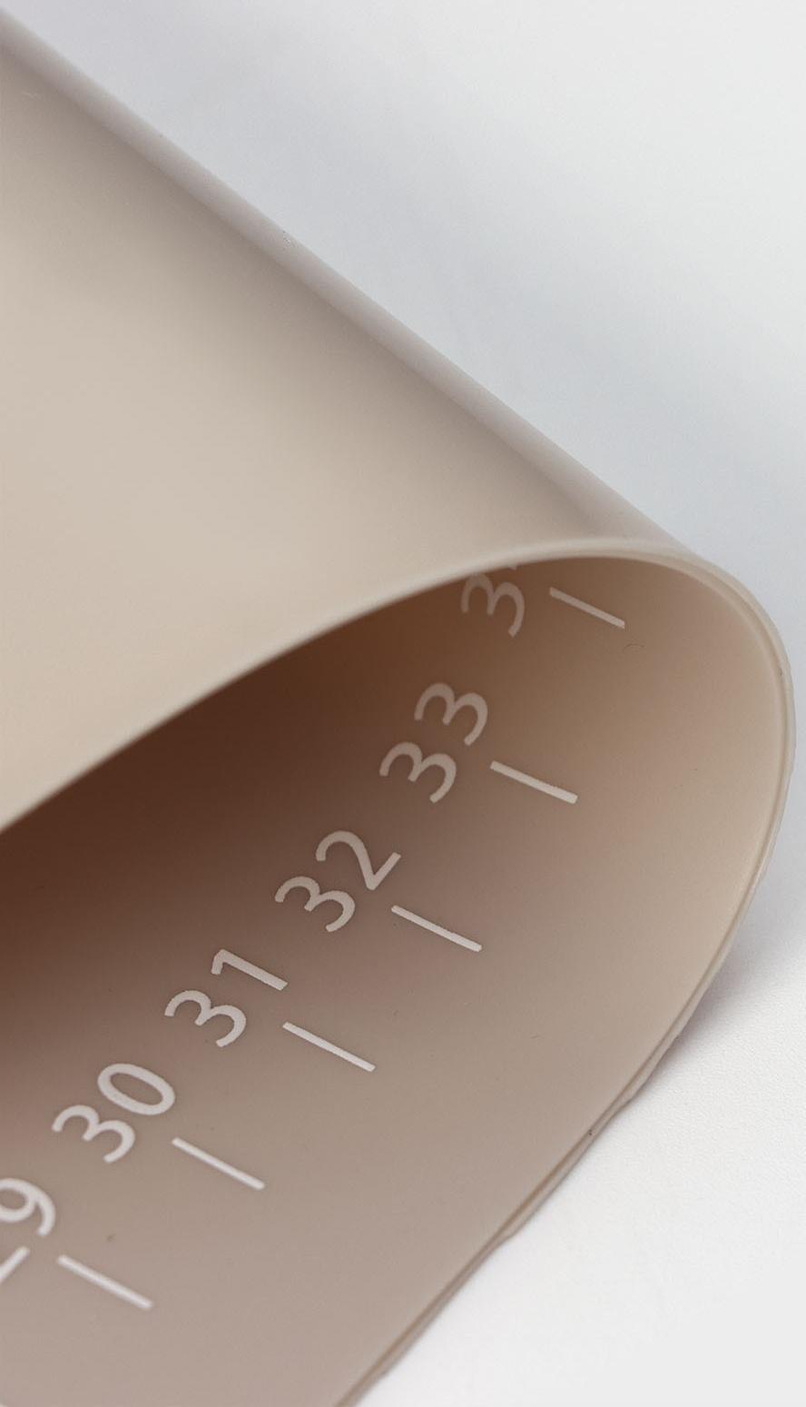 Силиконовый коврик с разлиновкой «Капучино», 70×50 см, цвет бежевый