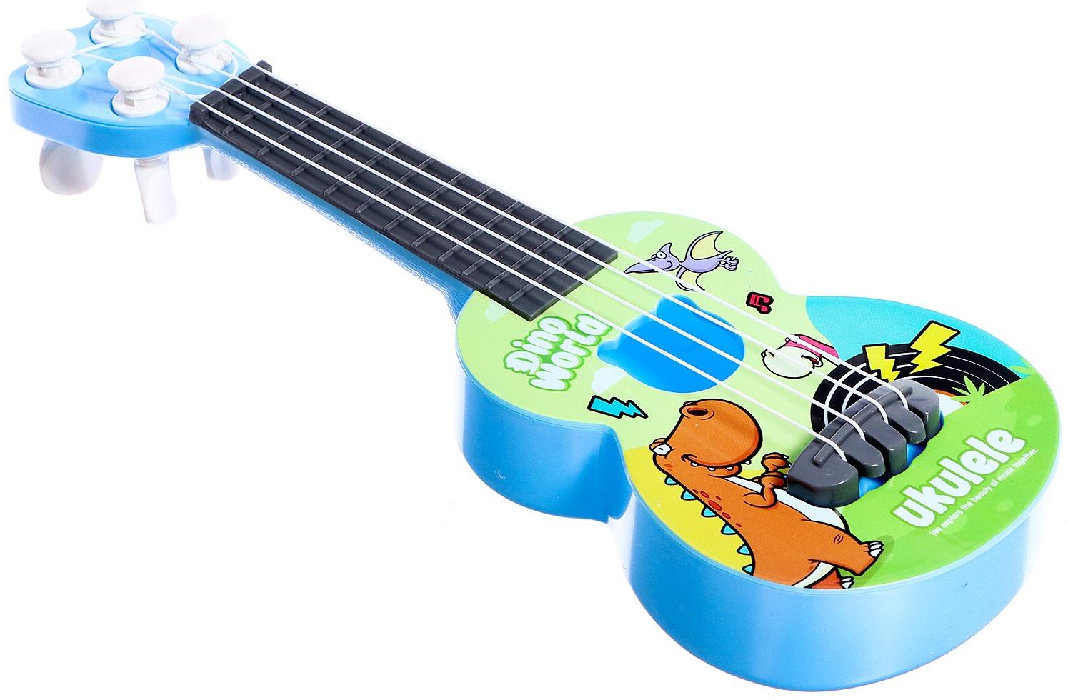 Игрушка музыкальная гитара «Динозаврик», цвета МИКС