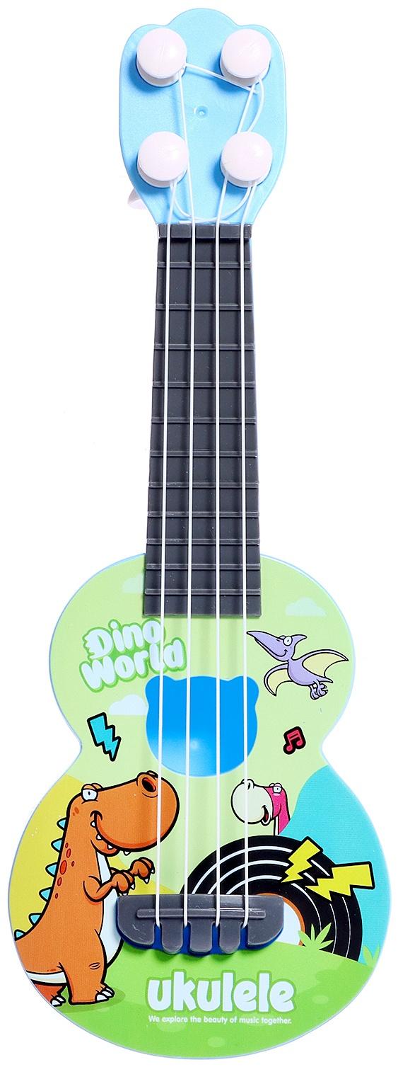 Игрушка музыкальная гитара «Динозаврик», цвета МИКС