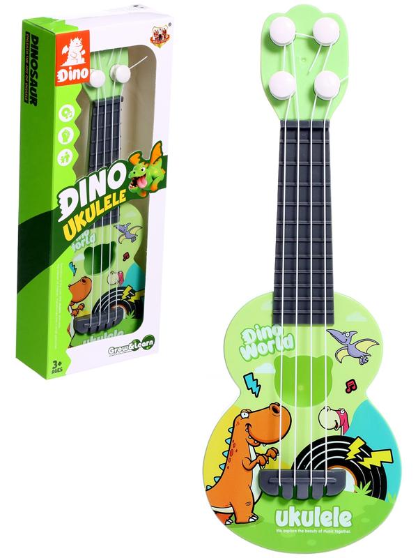 Игрушка музыкальная гитара «Динозаврик», цвета МИКС