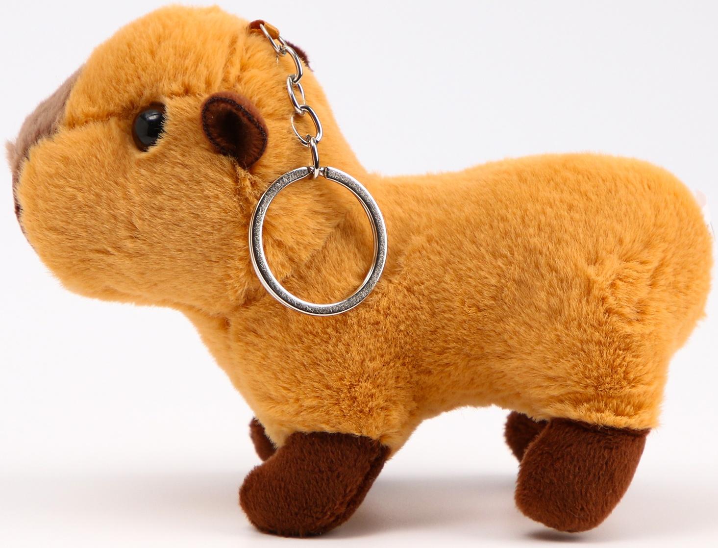 Мягкая игрушка «Капибара» на брелоке, 14 см