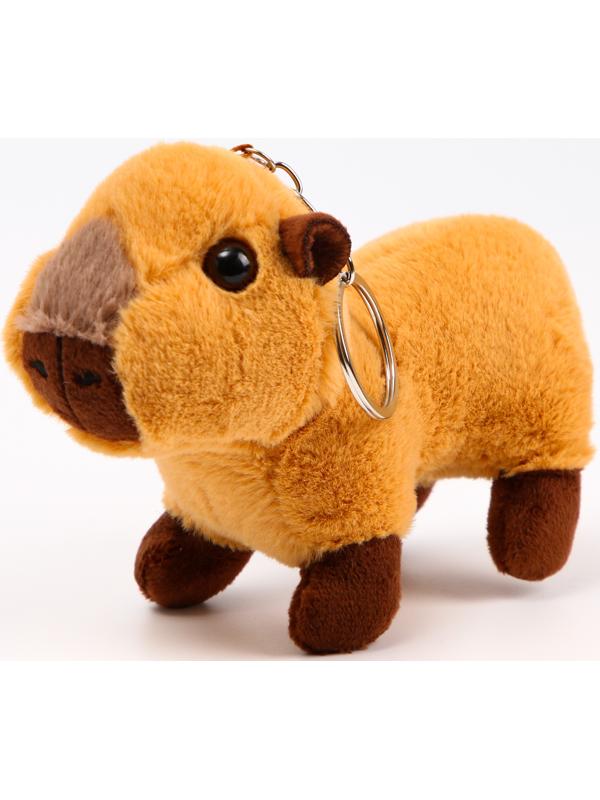 Мягкая игрушка «Капибара» на брелоке, 14 см