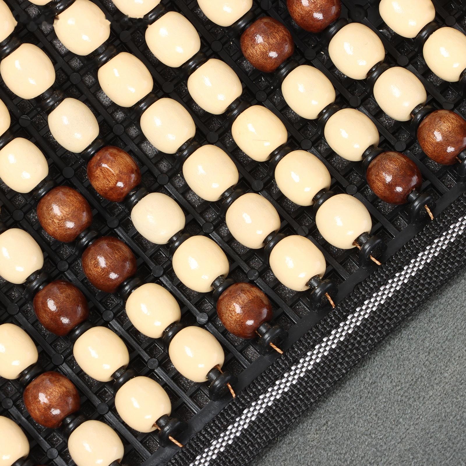 Накидка-массажёр на сиденье, 126×42 см, с поясничной опорой, бежевый