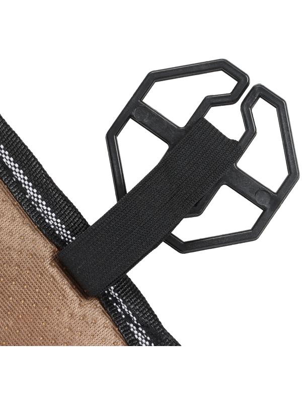 Накидка-массажёр на сиденье, 126×42 см, с поясничной опорой, бежевый