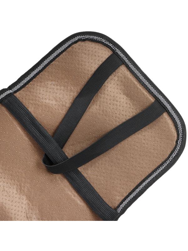 Накидка-массажёр на сиденье, 126×42 см, с поясничной опорой, бежевый