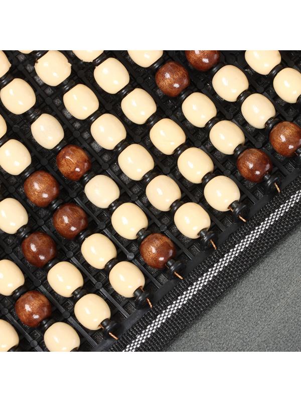 Накидка-массажёр на сиденье, 126×42 см, с поясничной опорой, бежевый