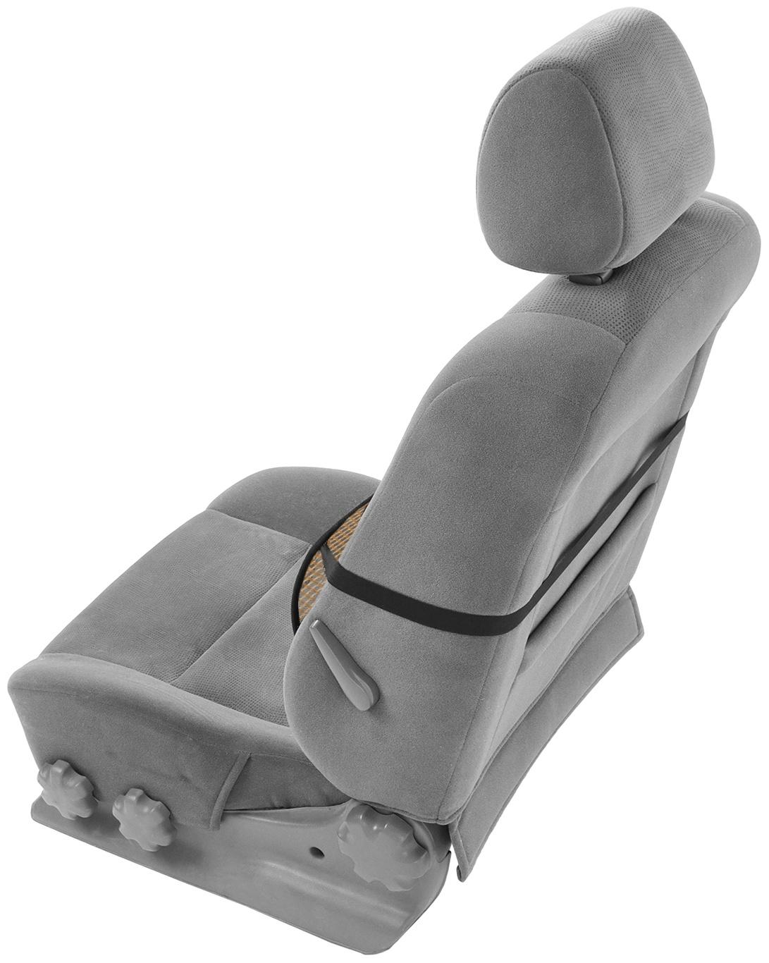 Ортопедическая спинка на сиденье с массажером, 40×40 см, бежевый