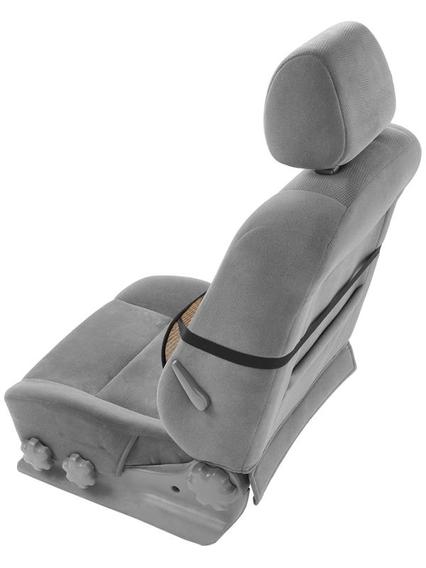 Ортопедическая спинка на сиденье с массажером, 40×40 см, бежевый