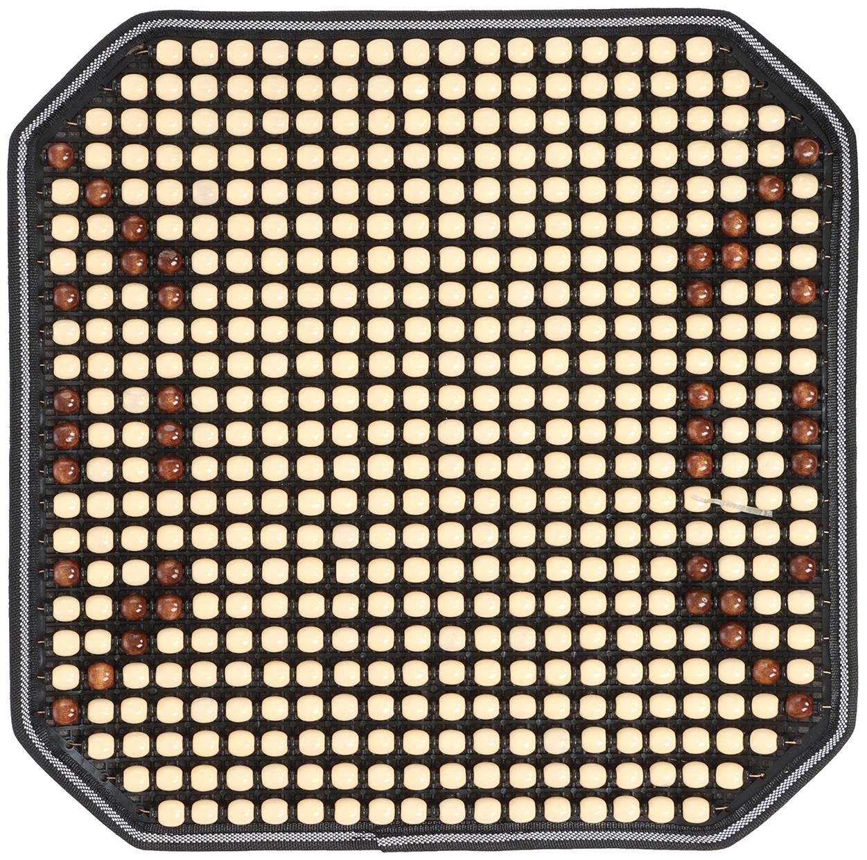 Накидка-массажер на сиденье 45×45 см, дерево, коричневый