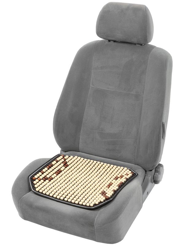 Накидка-массажер на сиденье 45×45 см, дерево, коричневый