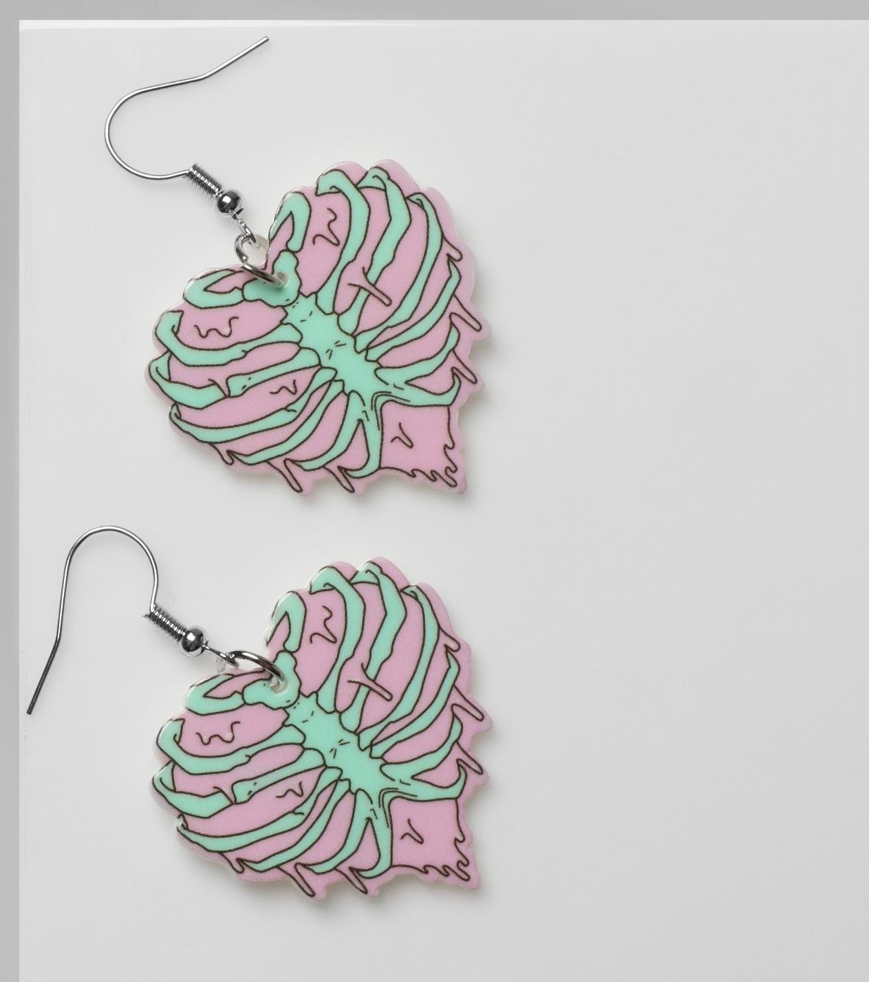 Серьги акрил 